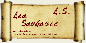 Lea Savković vizit kartica